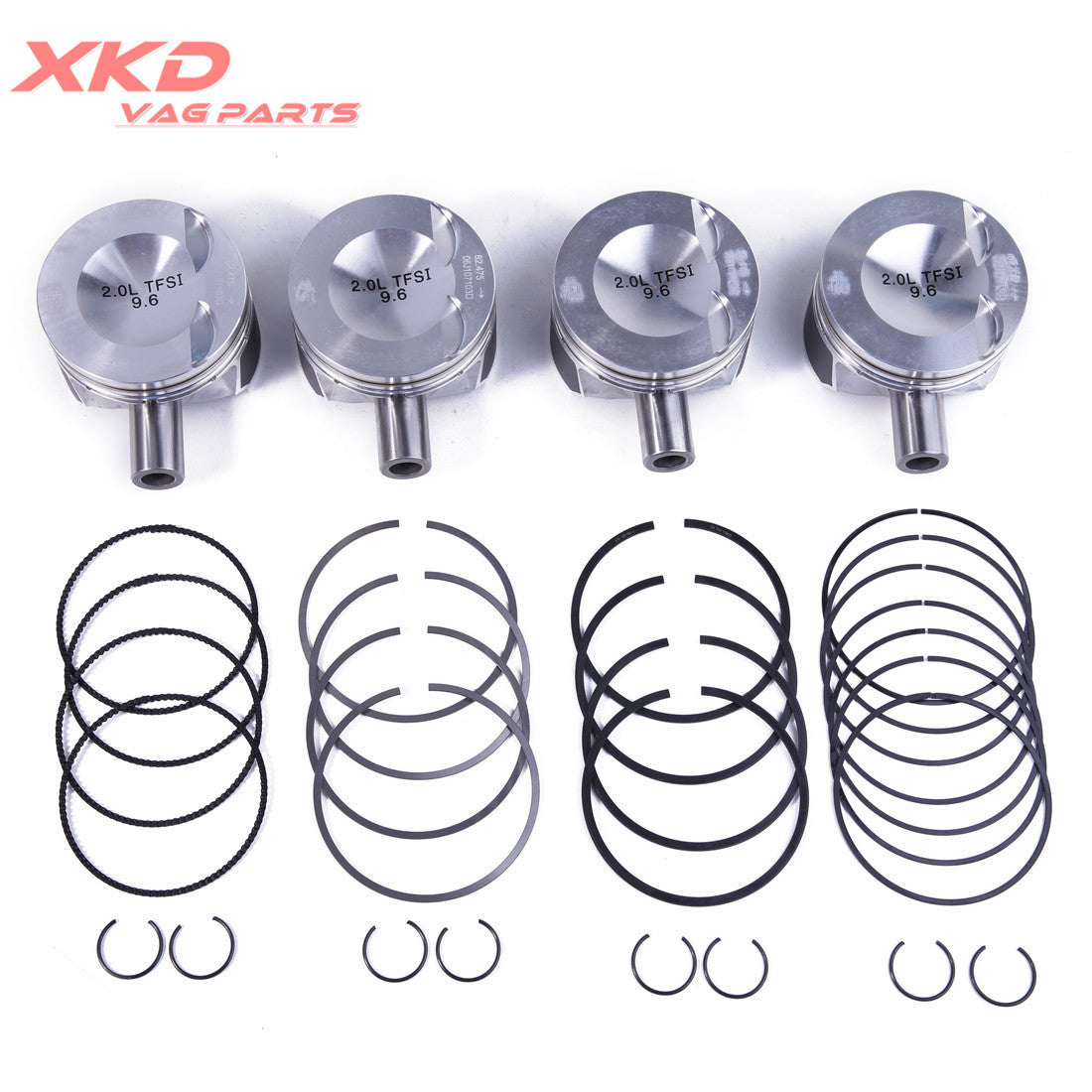 EA888 2.0T Pistons and New Piston Rings for Audi for VW for Jetta for Golf GTI 21mm 06H107065AM