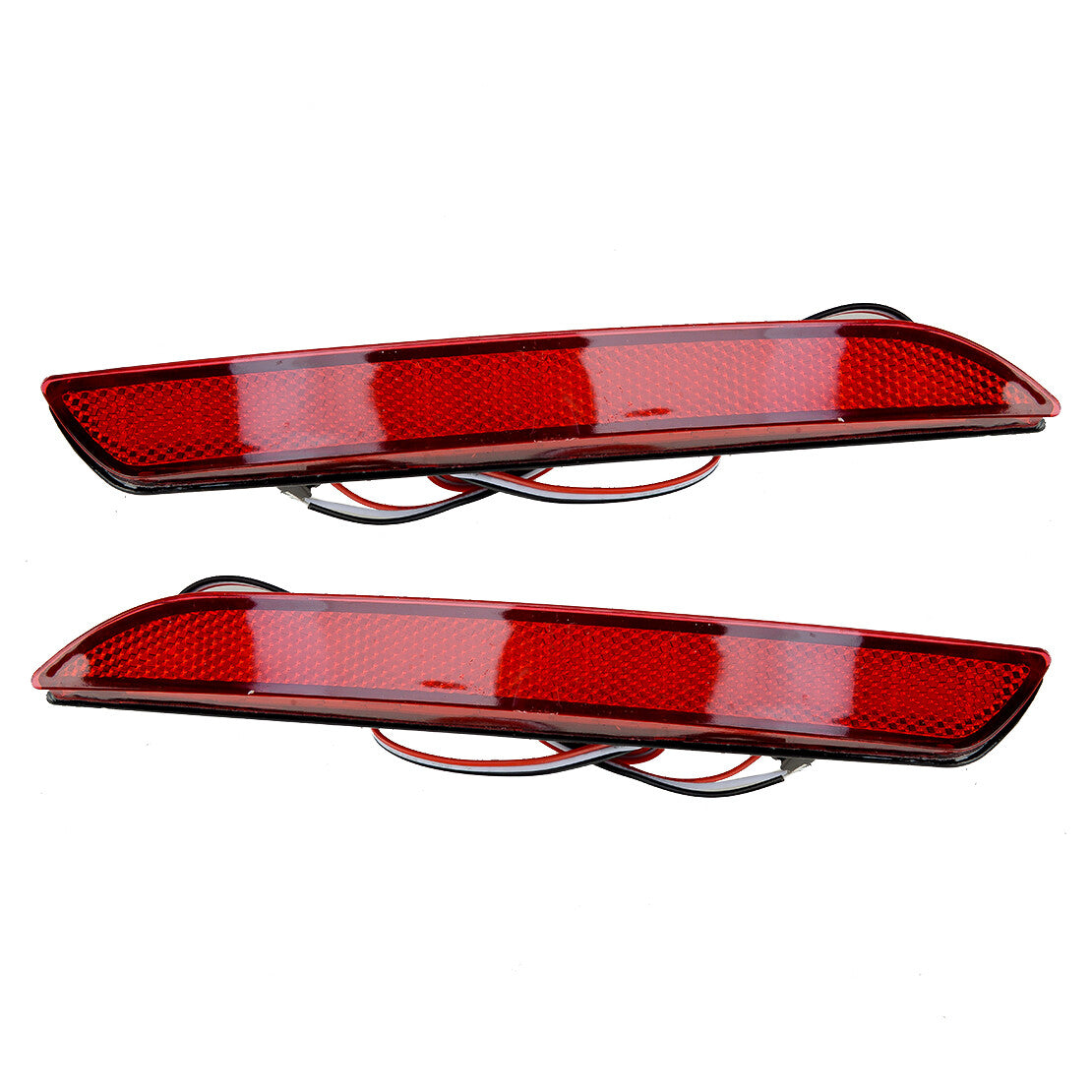 Red Lens LED Rear Bumper Reflector Brake Light Fit for Honda CR-Z CR-V 11-14