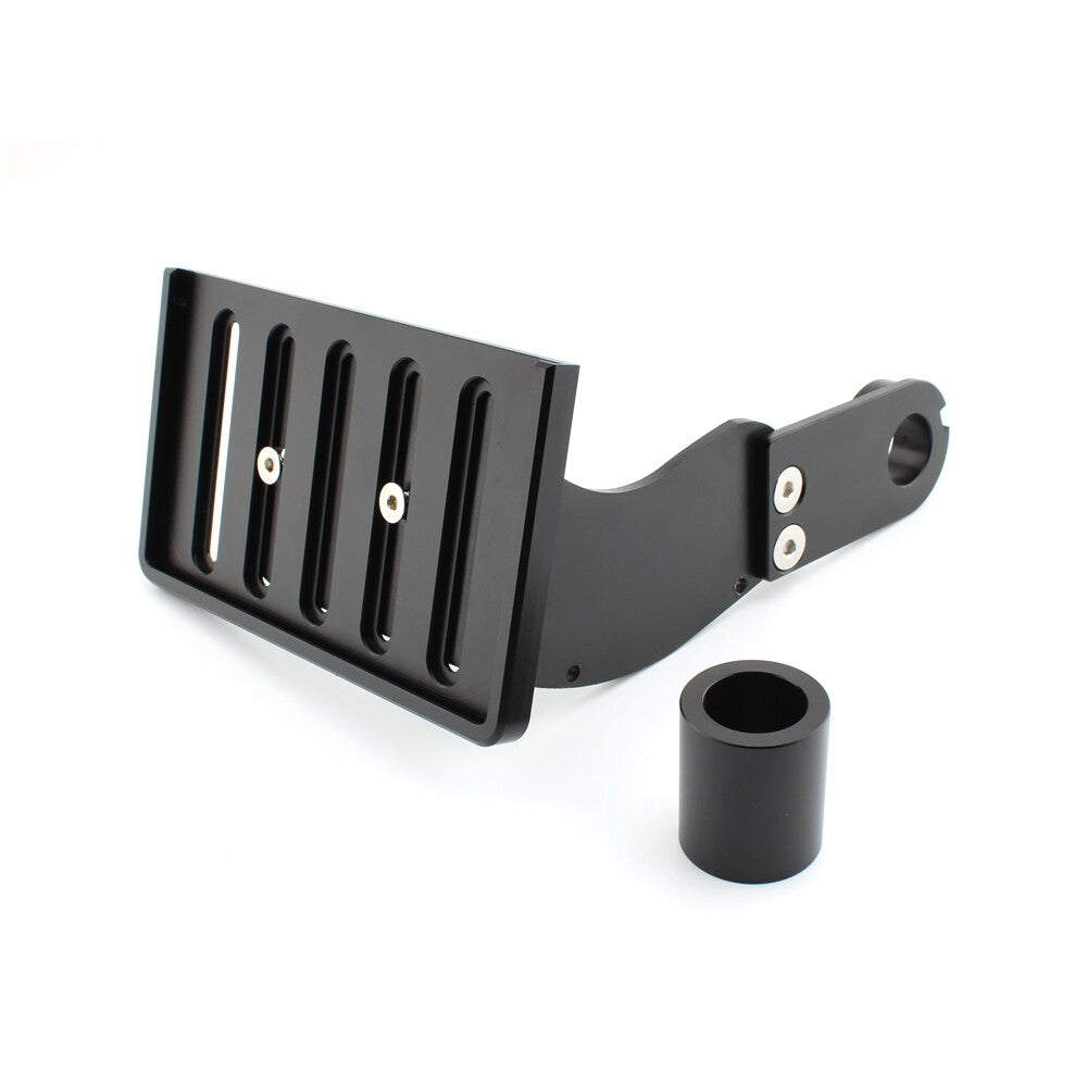 Mount Side License Plate Holder Bracket Black for Harley Street Bob 2018-2022