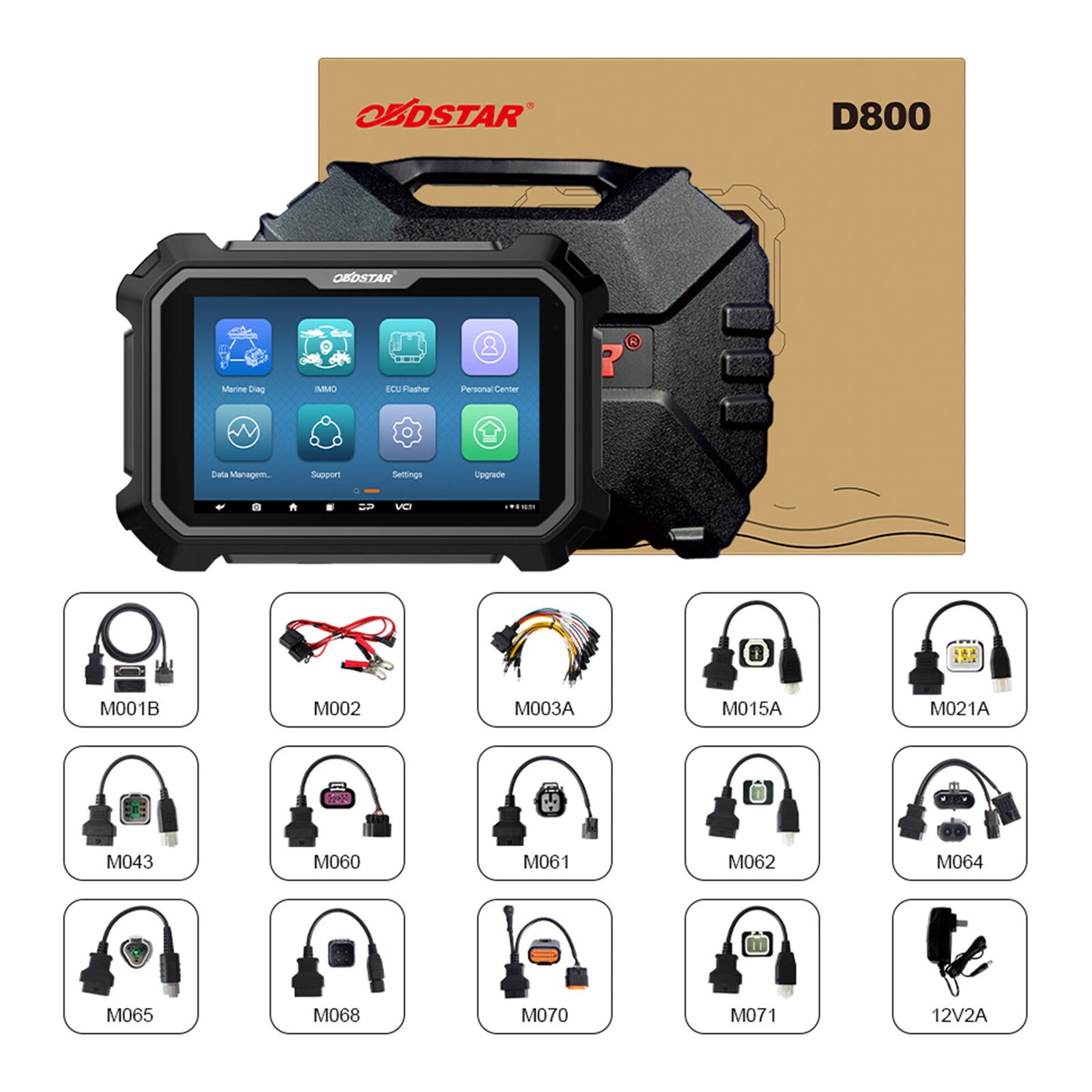 OBDSTAR D800 A+B Full Configuration Diagnostic Table For Marine Jet Ski/Outboard