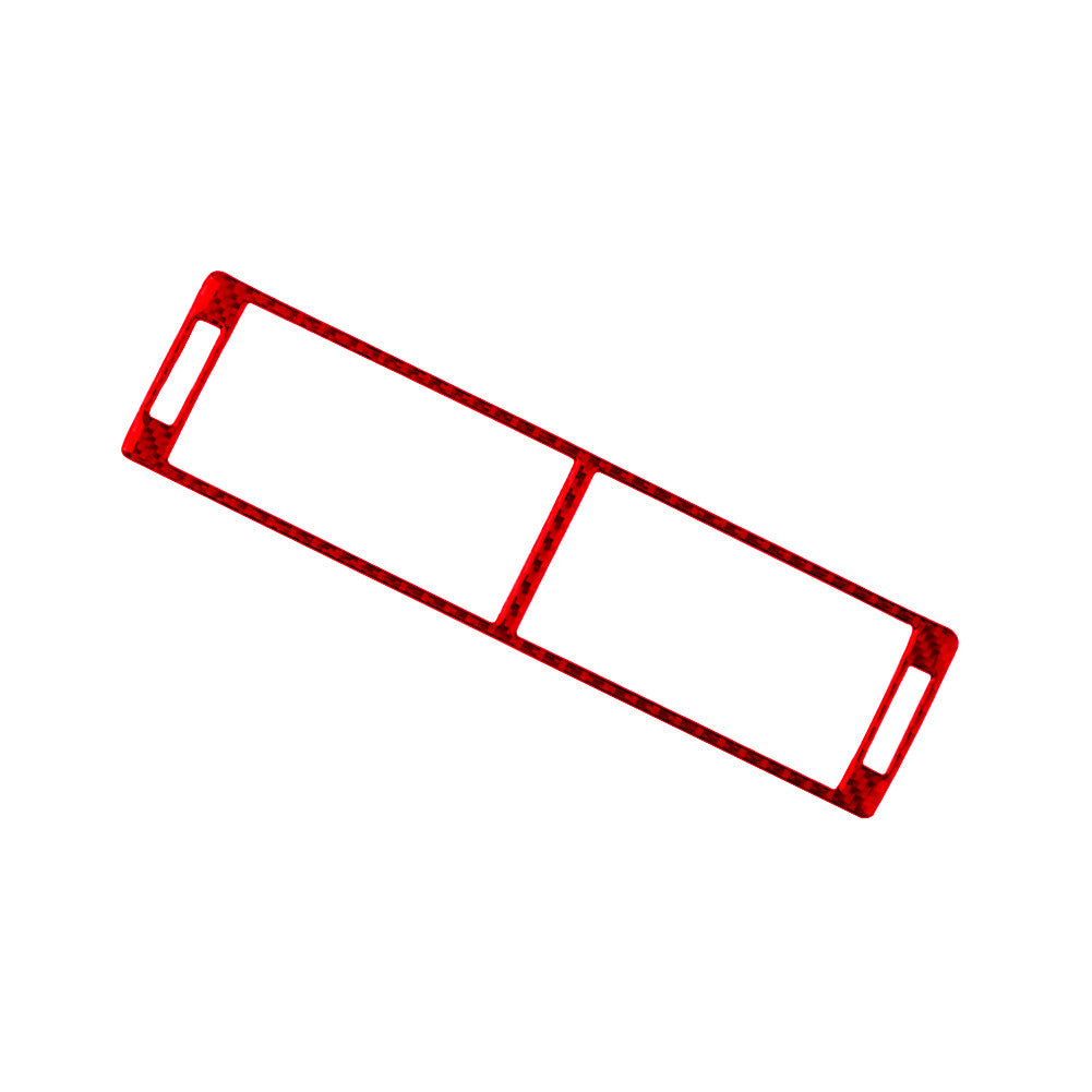 Red carbon fiber center console air outlet trim for Audi A4 S4 2005-2008