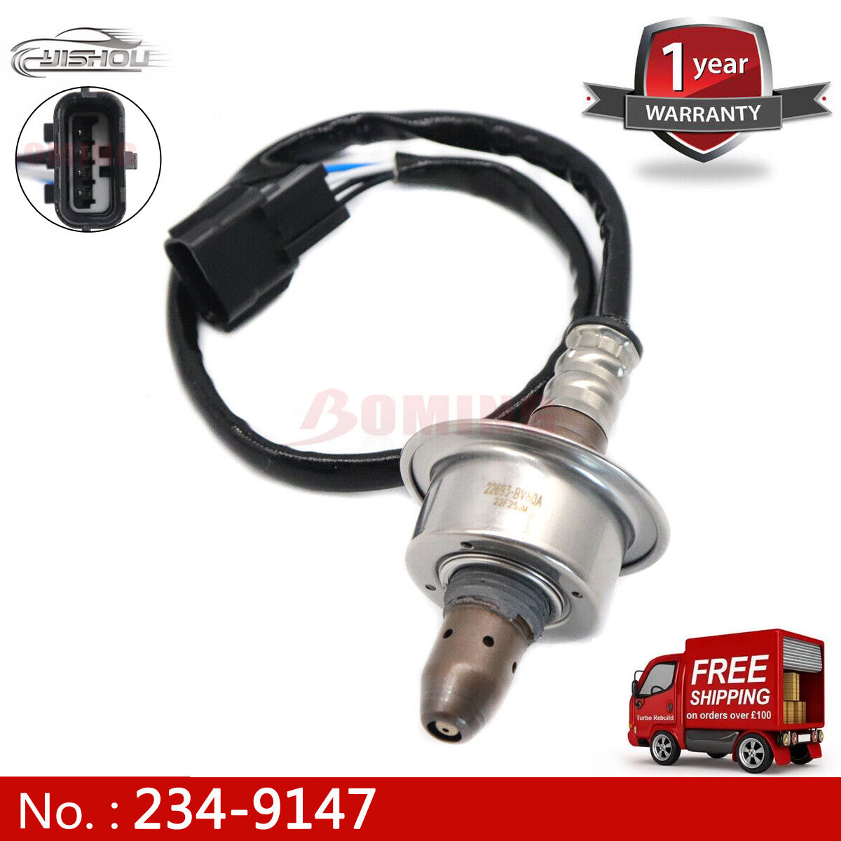 O2 sensor 234-9147, compatible with for Nissan Sentra Juke 2014-2018 1.6L 22693-BV80A, new.