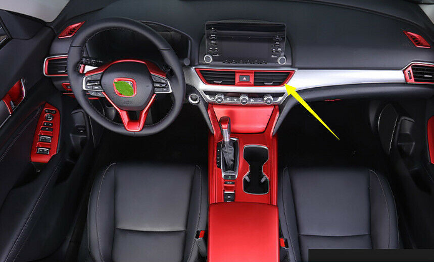 for Honda Accord 10Th 2018-2022 Red Central Console Air Outlet Vent Frame Trim