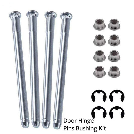 Door hinge pin bushing kit, 2 doors, 4 pins, fits 1994-2004 for Chevrolet S10 and for GMC S15.