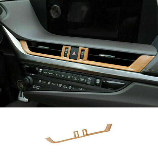 for Lexus ES350/300H 2019-2022 Wood Grain ABS Console Air Vent Outlet Frame Trim
