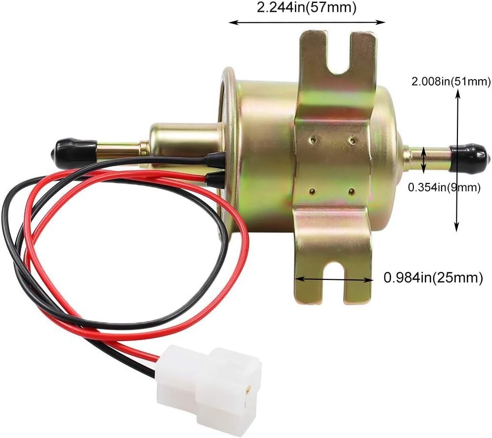 5xElectric Fuel Pump for Lawn Mower Carburetor Gas Diesel Engine 2.5-4psi HEP-02