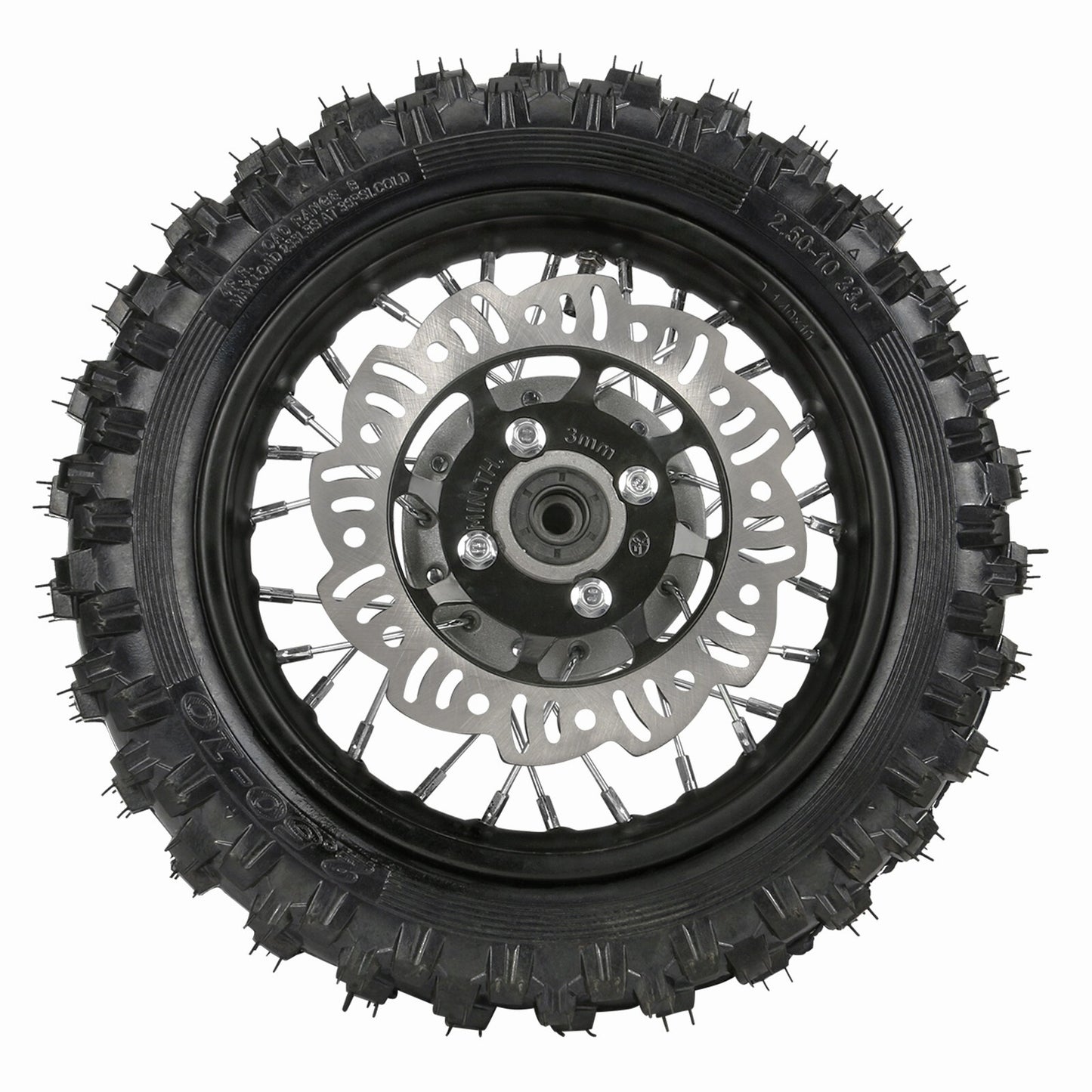 Front fork triple disc brake kit + 10-inch wheels 2.50 - 10 Dirt bike cooler