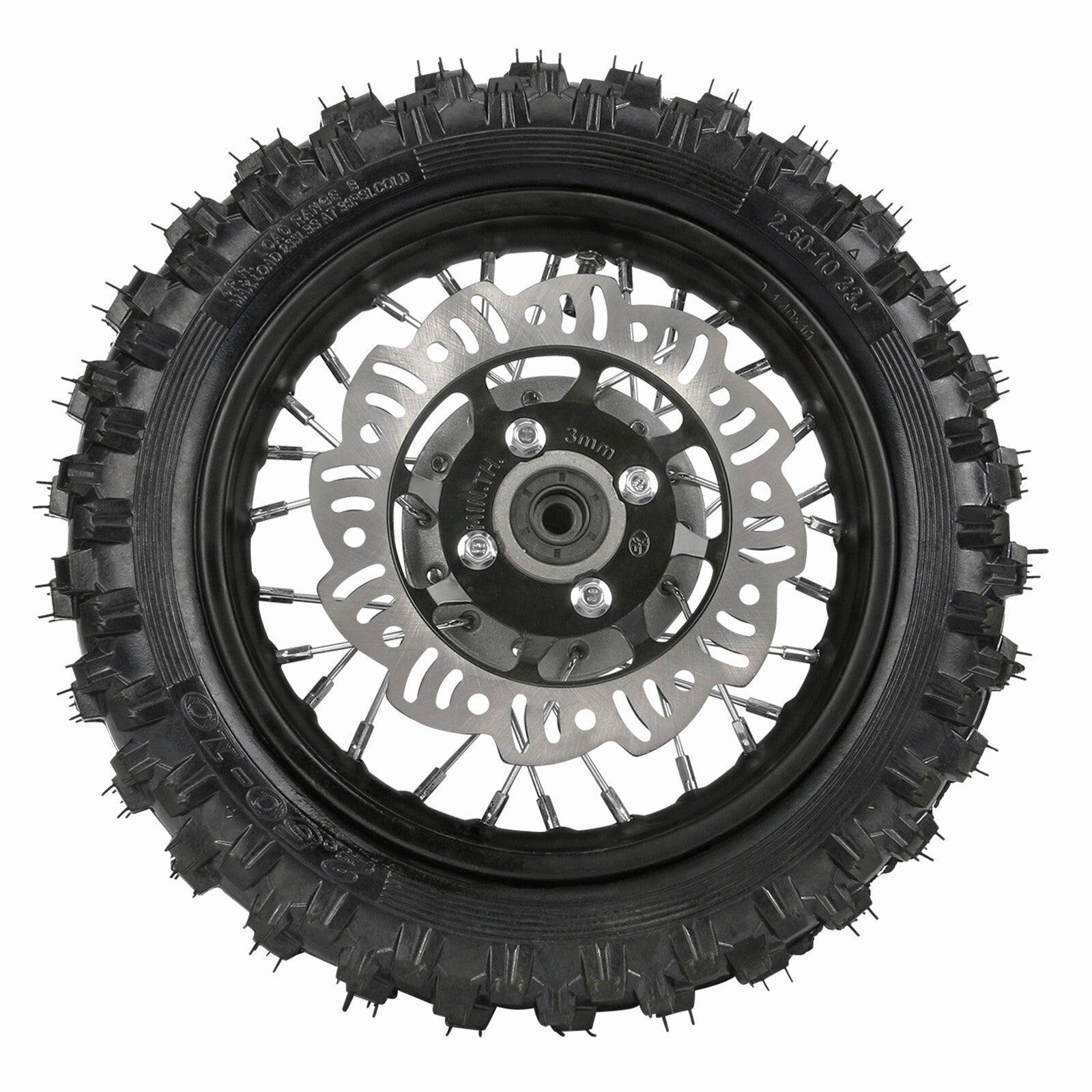 Front fork triple disc brake kit + 10-inch wheels 2.50 - 10 Dirt bike cooler