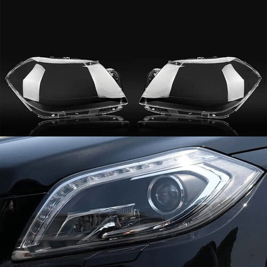 A pair of headlight lens covers for W166 GL350 GL450 GL550 (2012-2016)