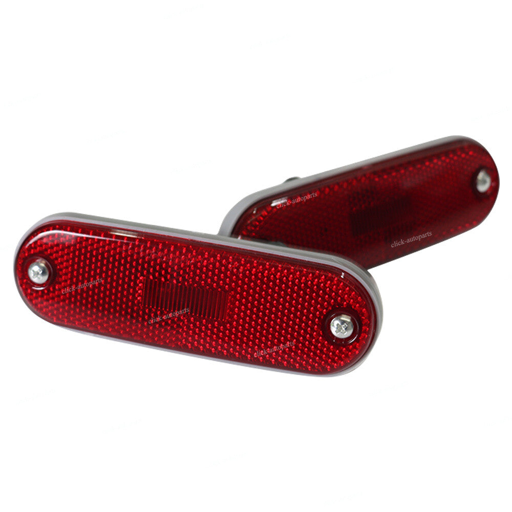 Pair Rear Bumper Reflector w/Light Bulb Left+Right For 1996-2000 for Toyota RAV-4