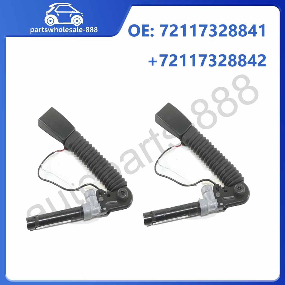 1Pair Front for Seat Belt-Buckle End for BMW 2013-2015 ActiveHybrid F07 F02 F10