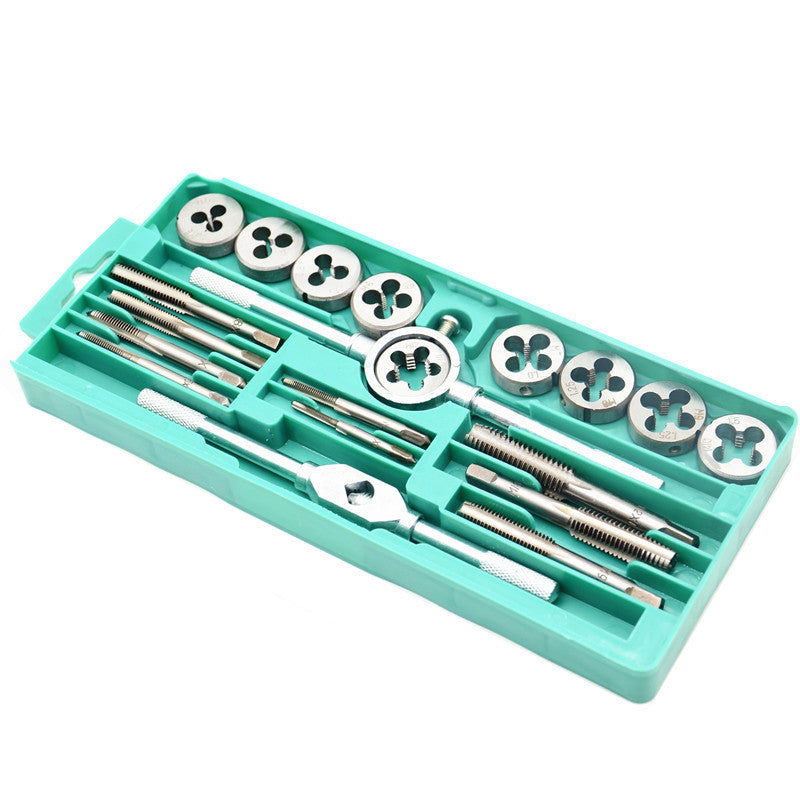Car Screw Thread Repair Plastic Case 20x Tap And Die Set Hand Wrench Metric Tool