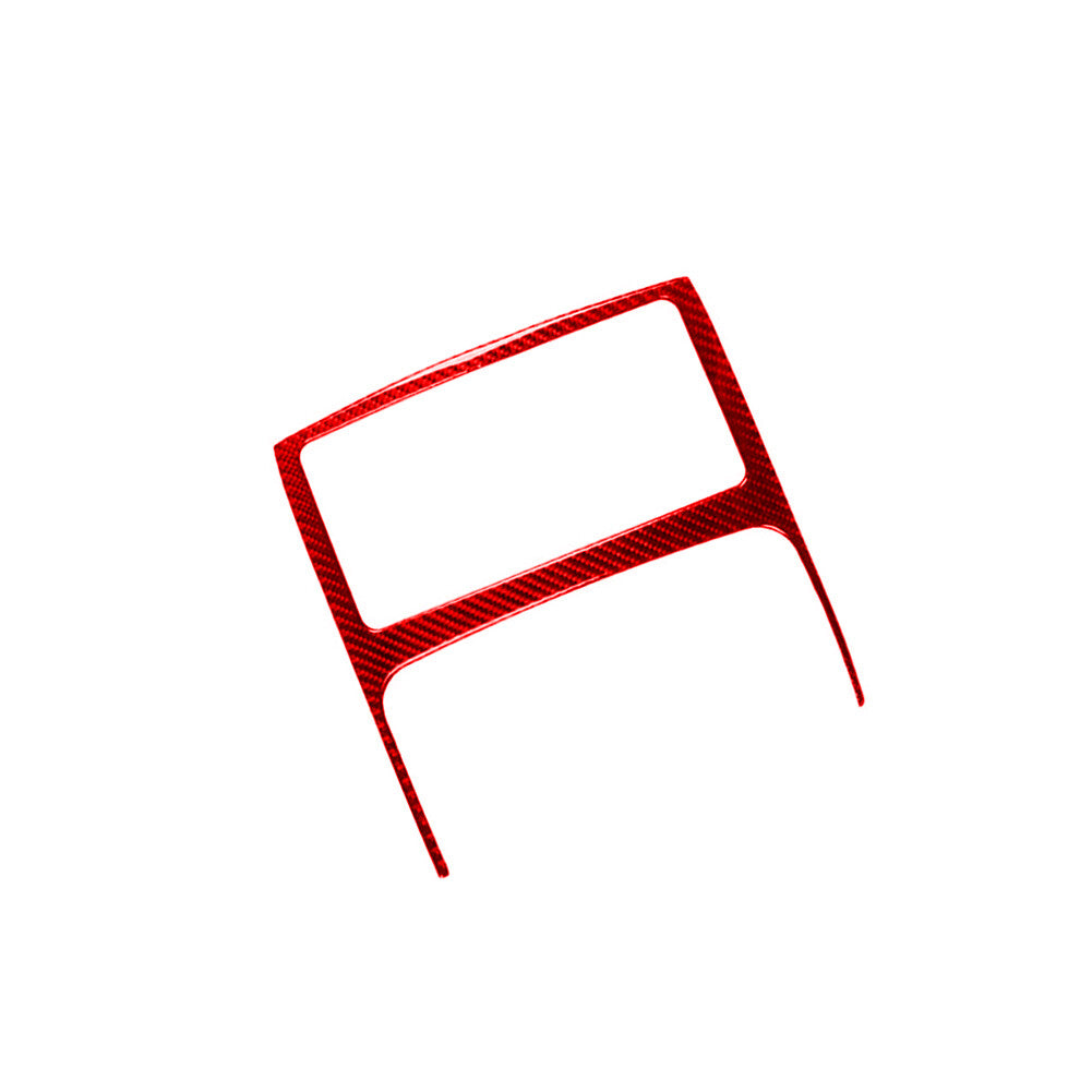 Central Control Button Frame Trim Red Carbon Fiber for Toyota FJ Curiser 2007-21