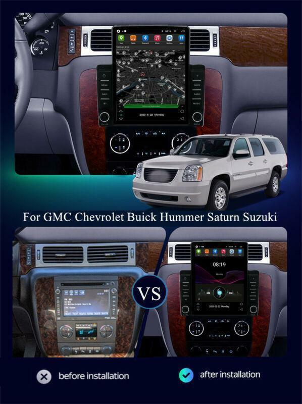 for Chevy Silverado for GMC 9.5 Android 10.1 Stereo Radio GPS Player Wifi For 2007-2013