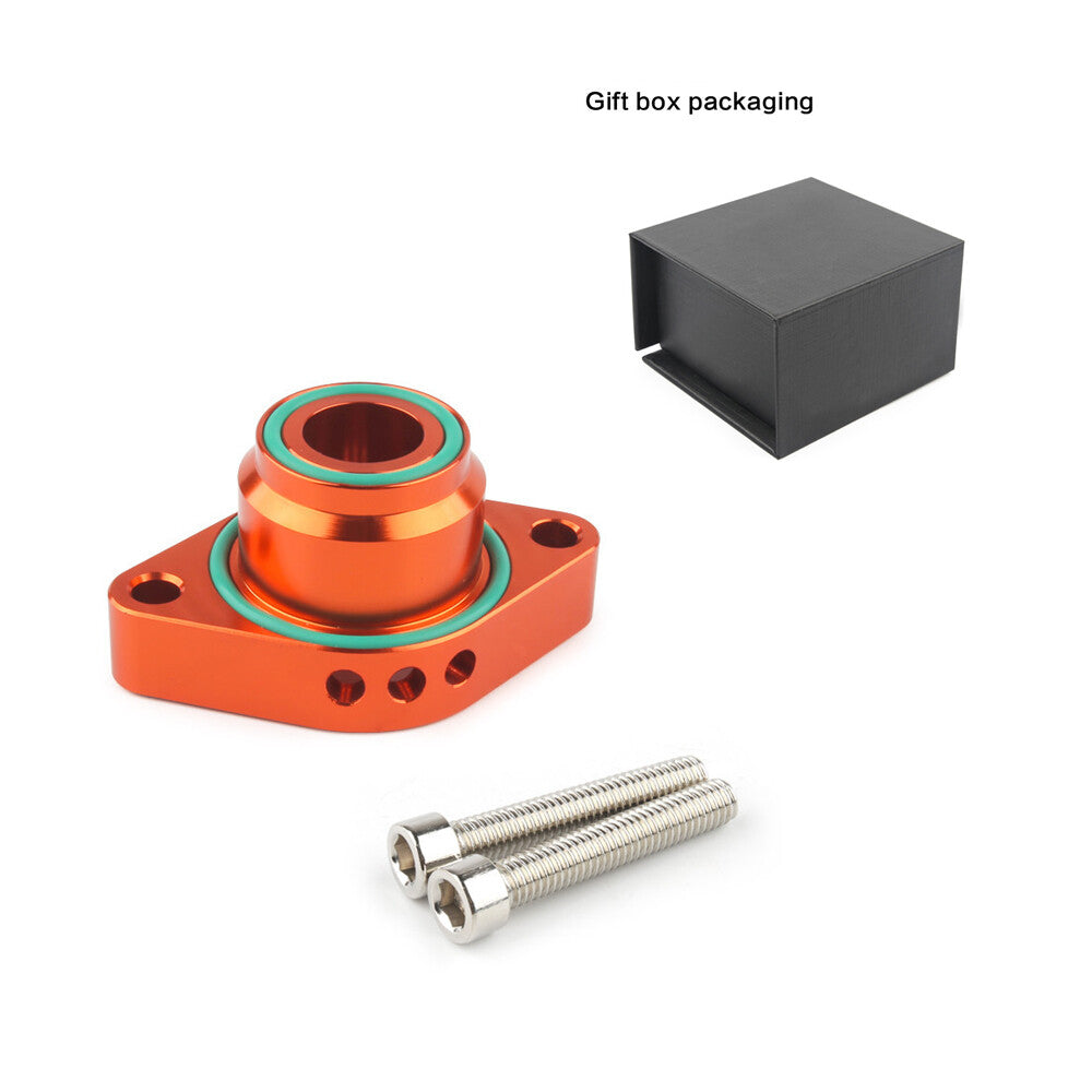 Orange blow valve adapter for 1.4 TSi for Volkswagen for Audi seats, for Skoda Turbo BOV, aluminum-based.