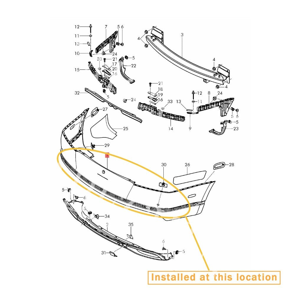Suitable for Bentley Constantal GT 2016 - 2019 Diffuser Rear Engine Equipment Manufacturer: 3W3807417BJ