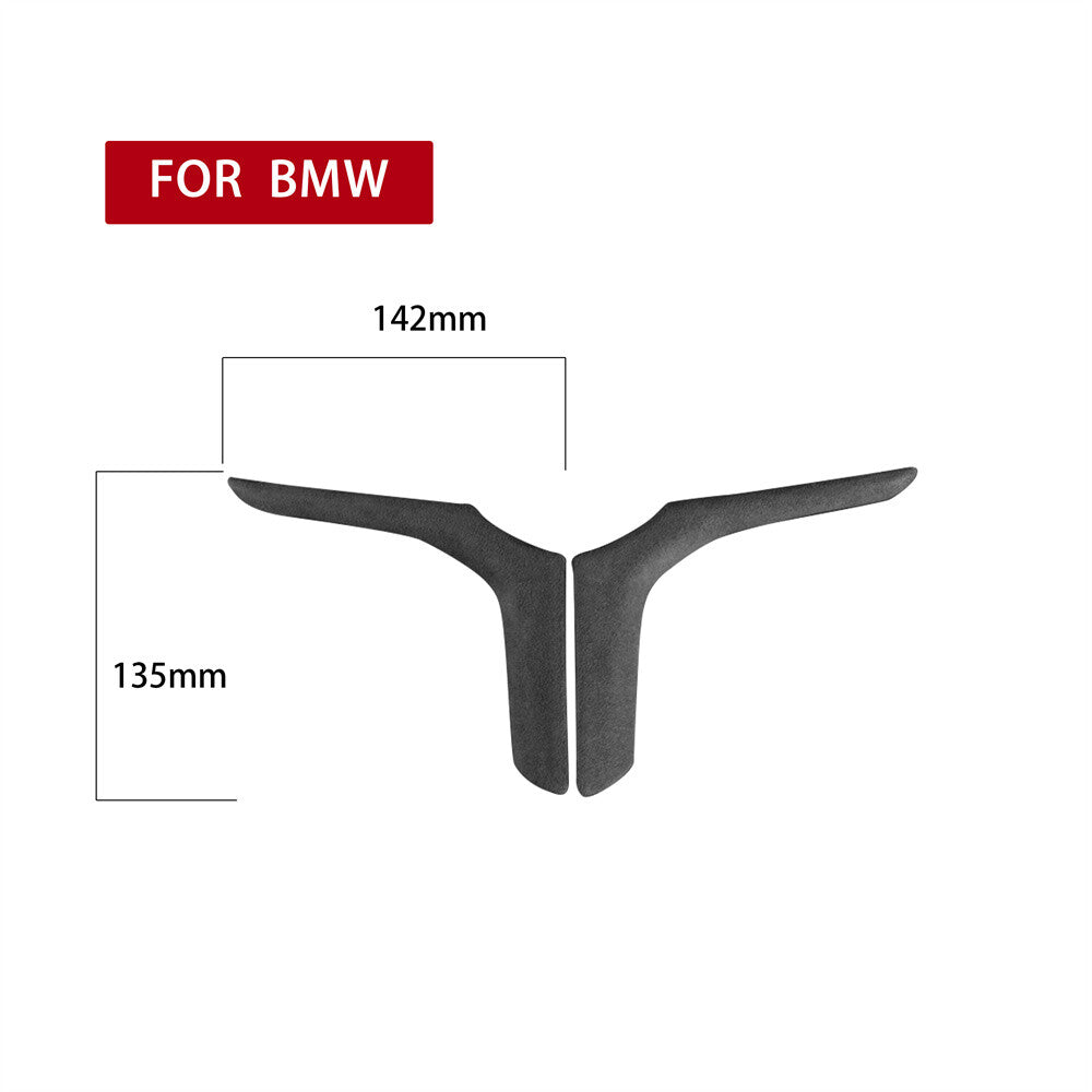 Suede Dark Gray Inner Steering Wheel Panel Trim for BMW 3 Series G20 G28 2020-23