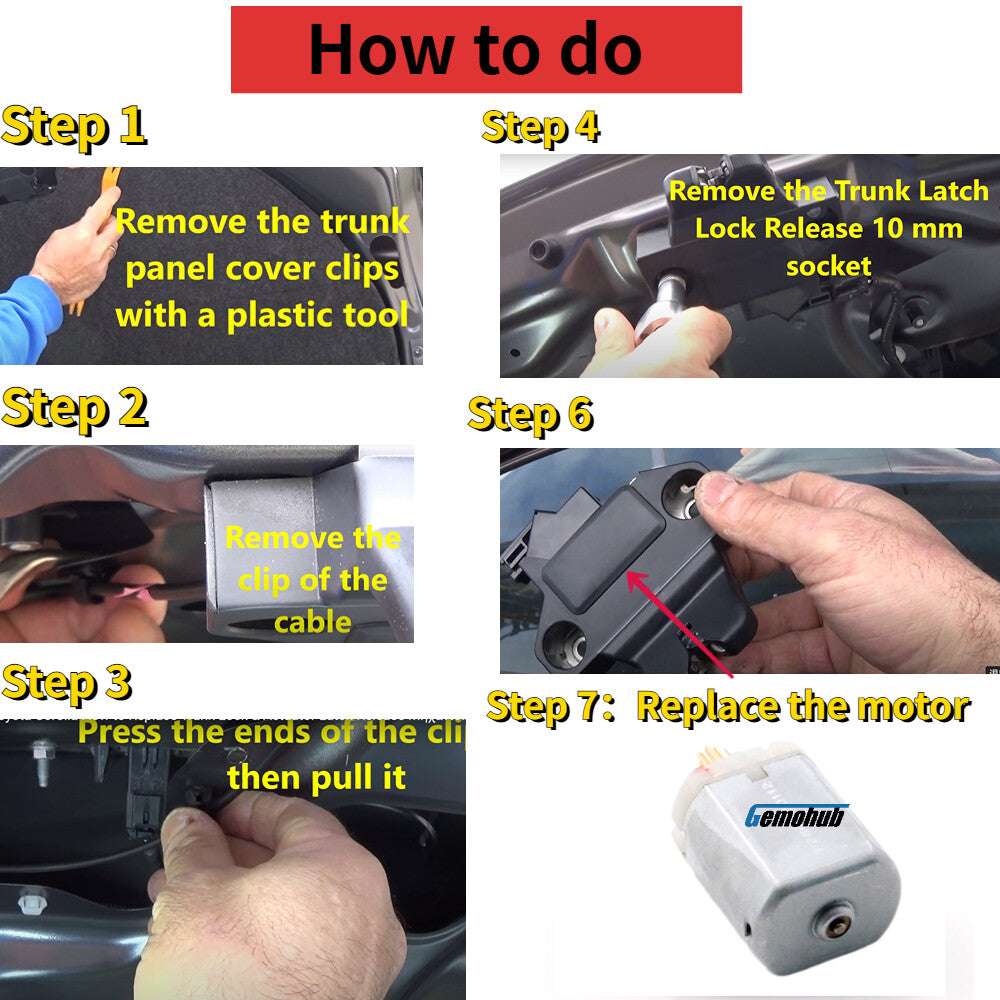 Electric Trunk Lock Latch Motor for 1997-2005 for VW for Passat B5 2001-2007 for Ford Mondeo