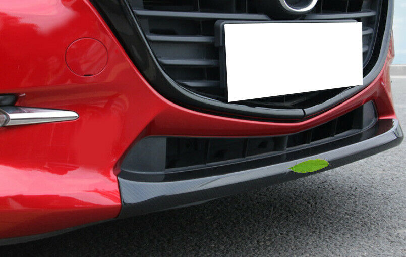 for Mazda 3 Axela 2017-2018 Carbon Fiber Front Bottom Bumper Grille Strip Decor