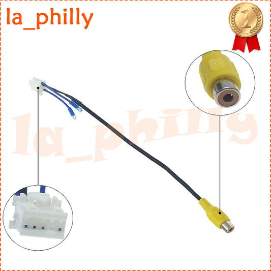 View Backup Camera Cable Adaptor RCA Fit For Car Stereo Radio Navi Connector
