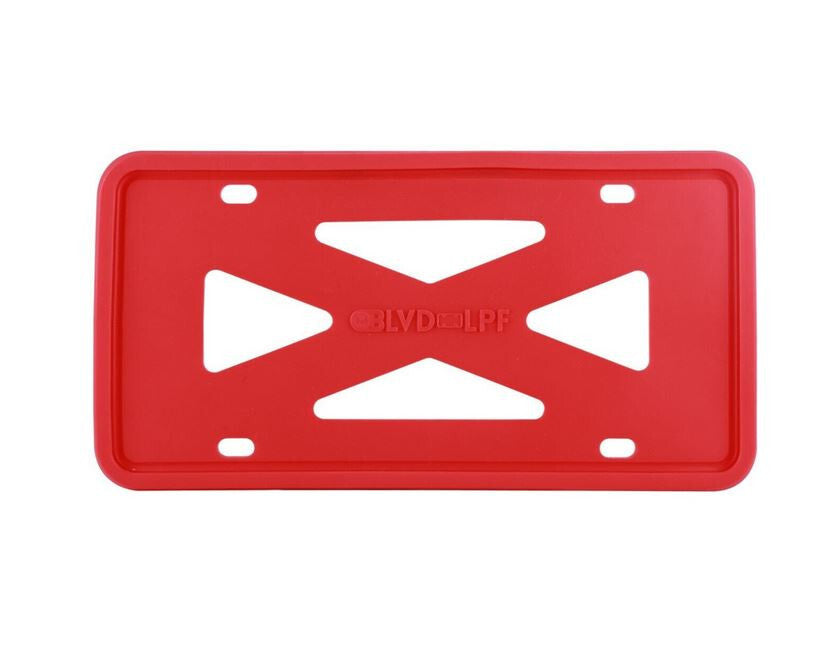Car license plate frame cover cap, trunk red silicone, suitable for Toyota