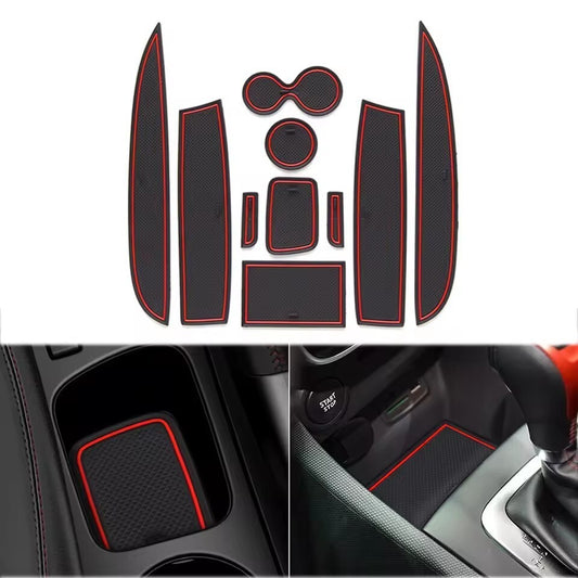 for Renault Clio 4 2013-2018 Anti-Slip Gate Slot Cup Mat Door Groove Non-slip