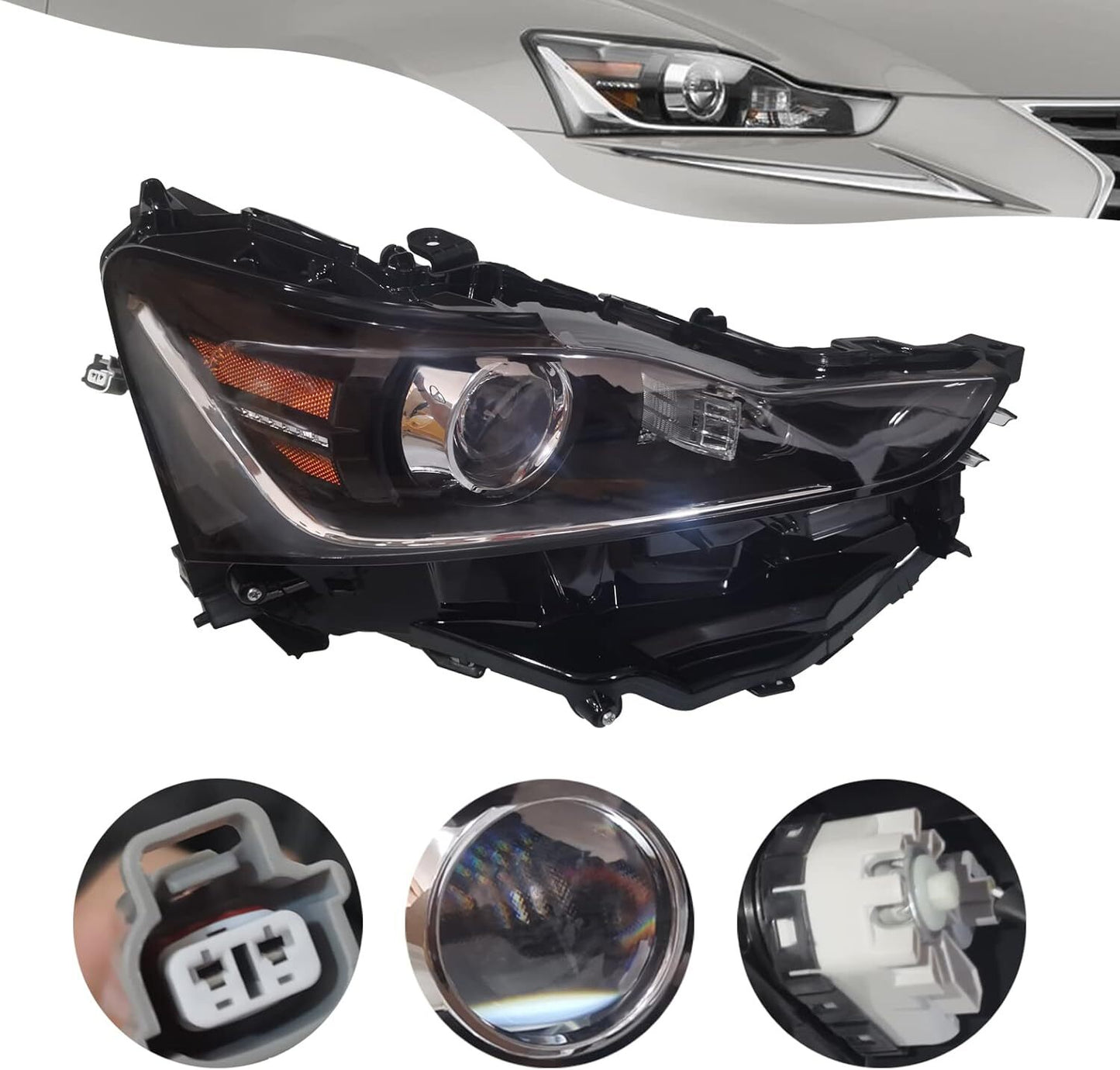 For 2017- 2020 for Lexus IS IS300 IS350 Right Passenger LED Headlight 81145-53810
