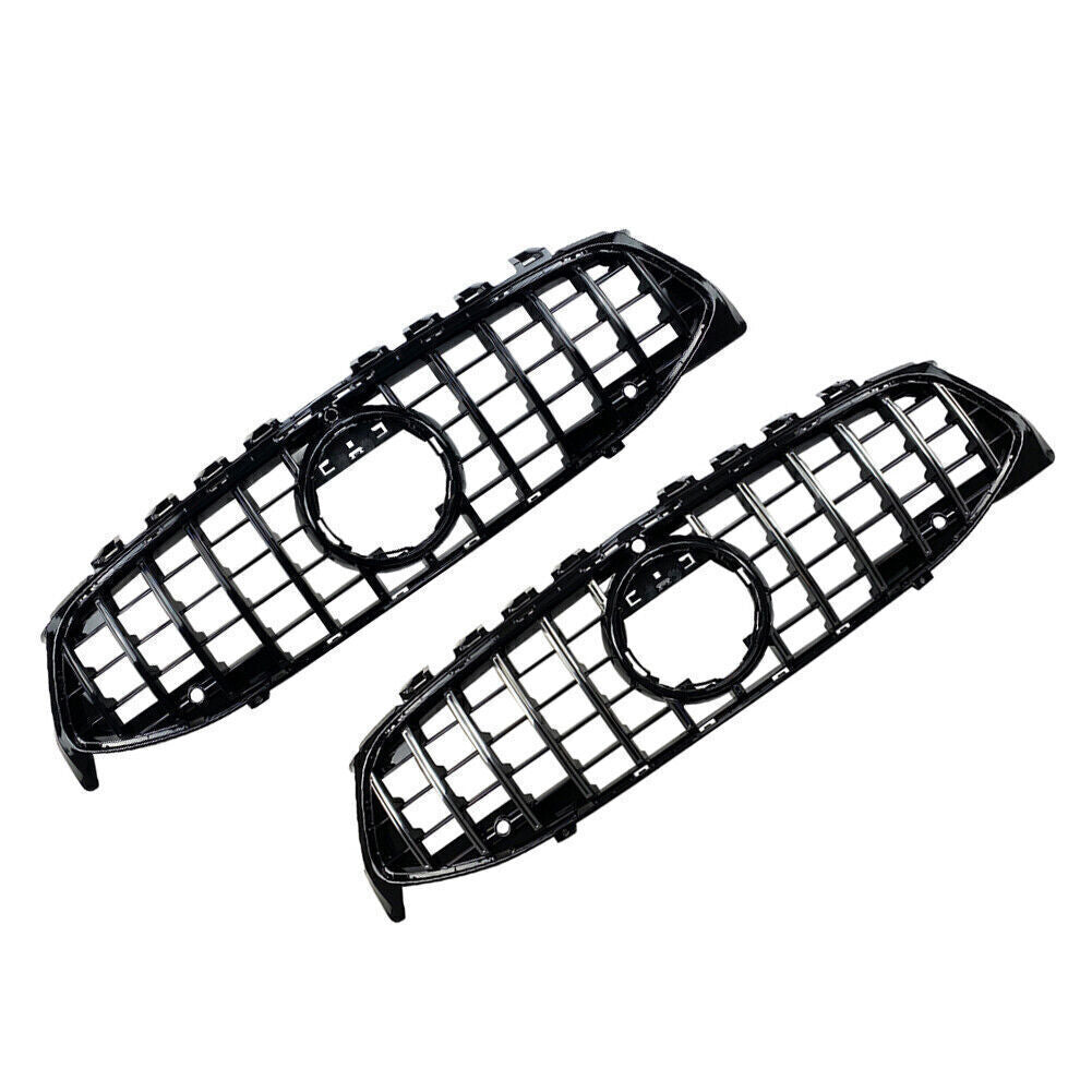 Black Front Upper Grille Fit for Mercedes-Benz CLA C118 CLA180 2020+ 2021