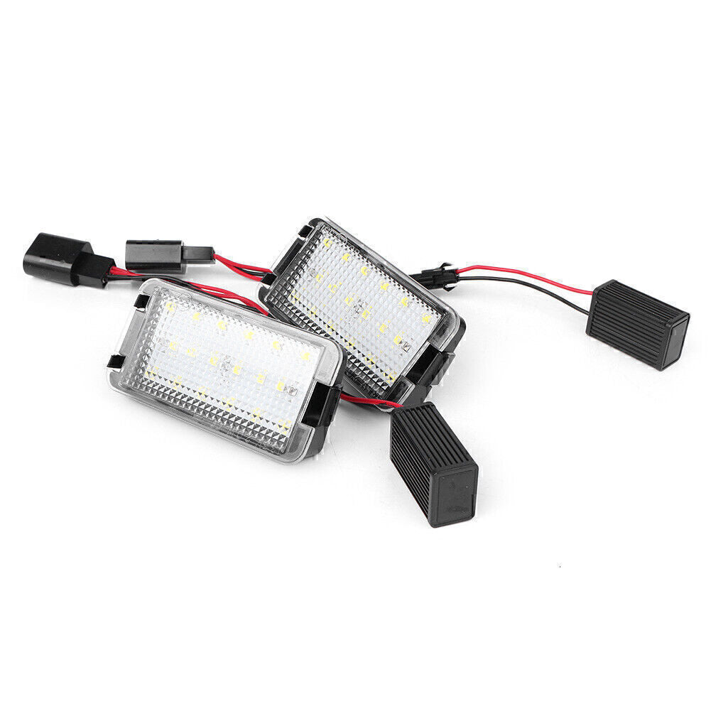 LED License Plate Number Lights fit for Seat Arosa Ibiza Cordoba Leon Toledo III