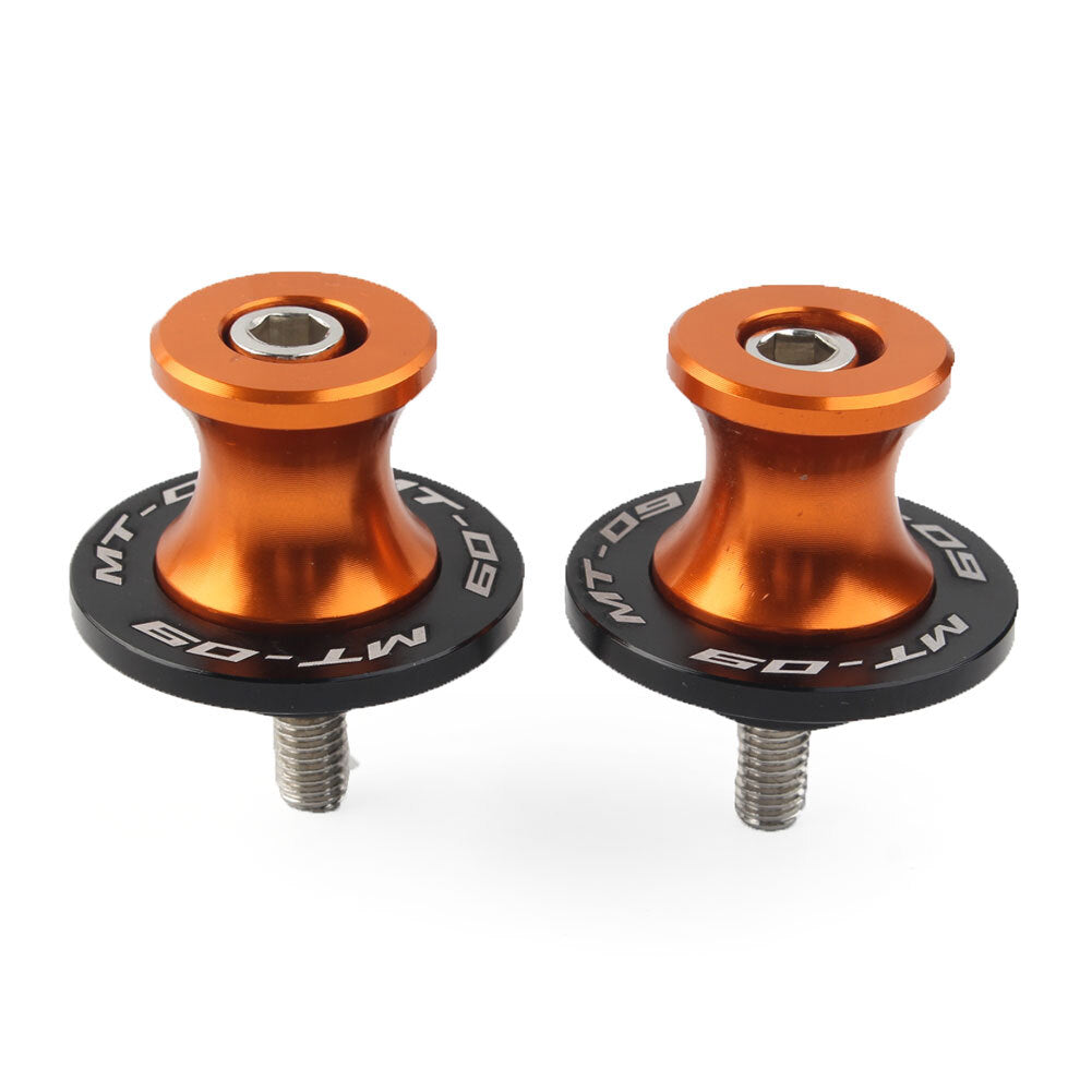 Motorcycle 6MM Swingarm Spools Sliders for YAMAHA MT-09 FZ09 2013-2022 Orange