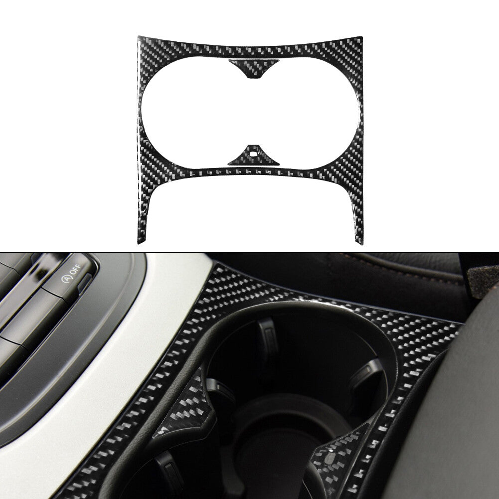3X Carbon Fiber Middle Cup Holder Trim for Audi Q5 2009-2017