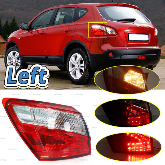 LH rear brake taillights and turn signals are suitable for the for Nissan Qashqai 2007-10 EU version.
