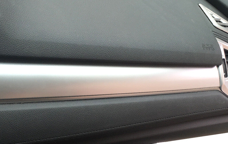 Middle Console Dashboard Strip Trim for Honda for Civic 10th 2016-2021 Silver Matte
