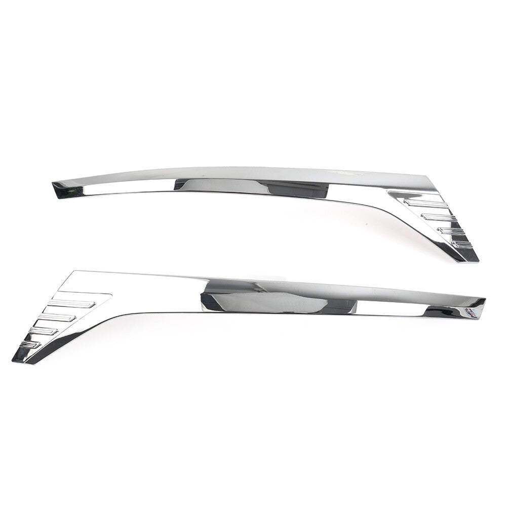 Car Headlight Lamp Light Trim ABS Chrome Fit for Toyota Voxy R80 2018 2019 2020 Pair