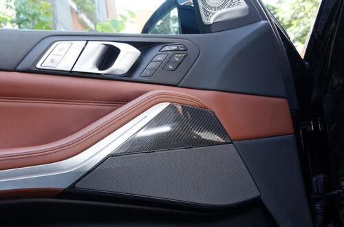 Dry Carbon Fiber Interior Door Panel Cover Trim 4PCS for BMW X7 G07 2019-2022
