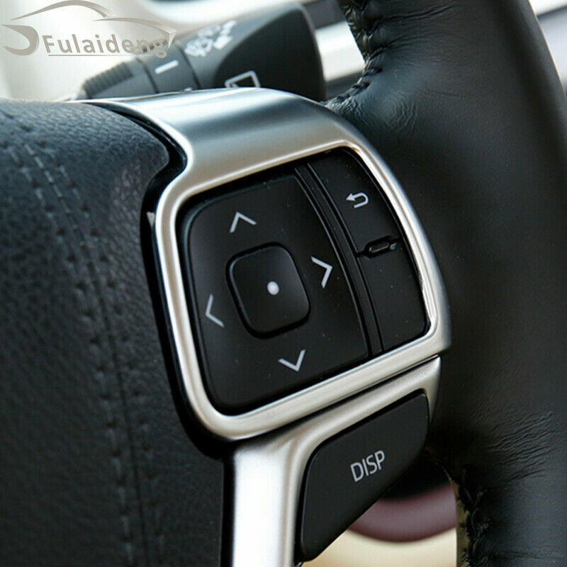 for Toyota Highlander 2014-2019 Interior Steering Wheel Button Decor Cover Trim