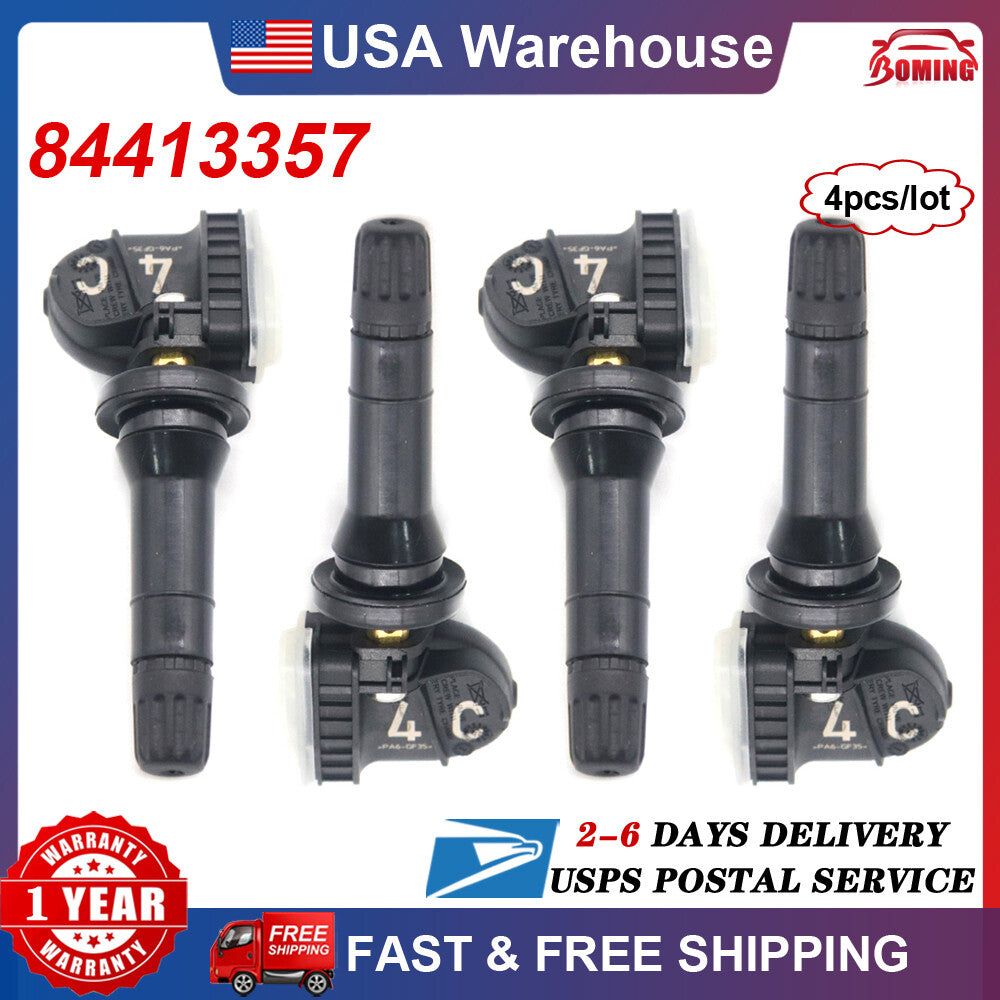 84413357 TPMS tire pressure sensor is suitable for Chevrolet Malibu, for GMC , for Sierra 1500, and for Cadillac .