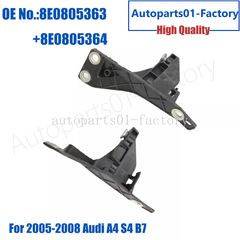 1Pair Front Headlight Bracket Mount Left Right for 2006-2008 for Audi A4 S4 B7 RS4