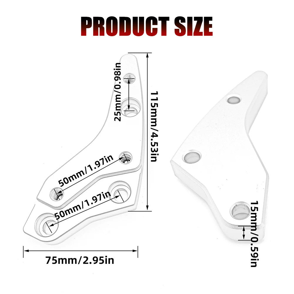RJ K1600GT K1600GTL Handlebar Riser Motorcycle Handle Bar Extender Mount Clamp