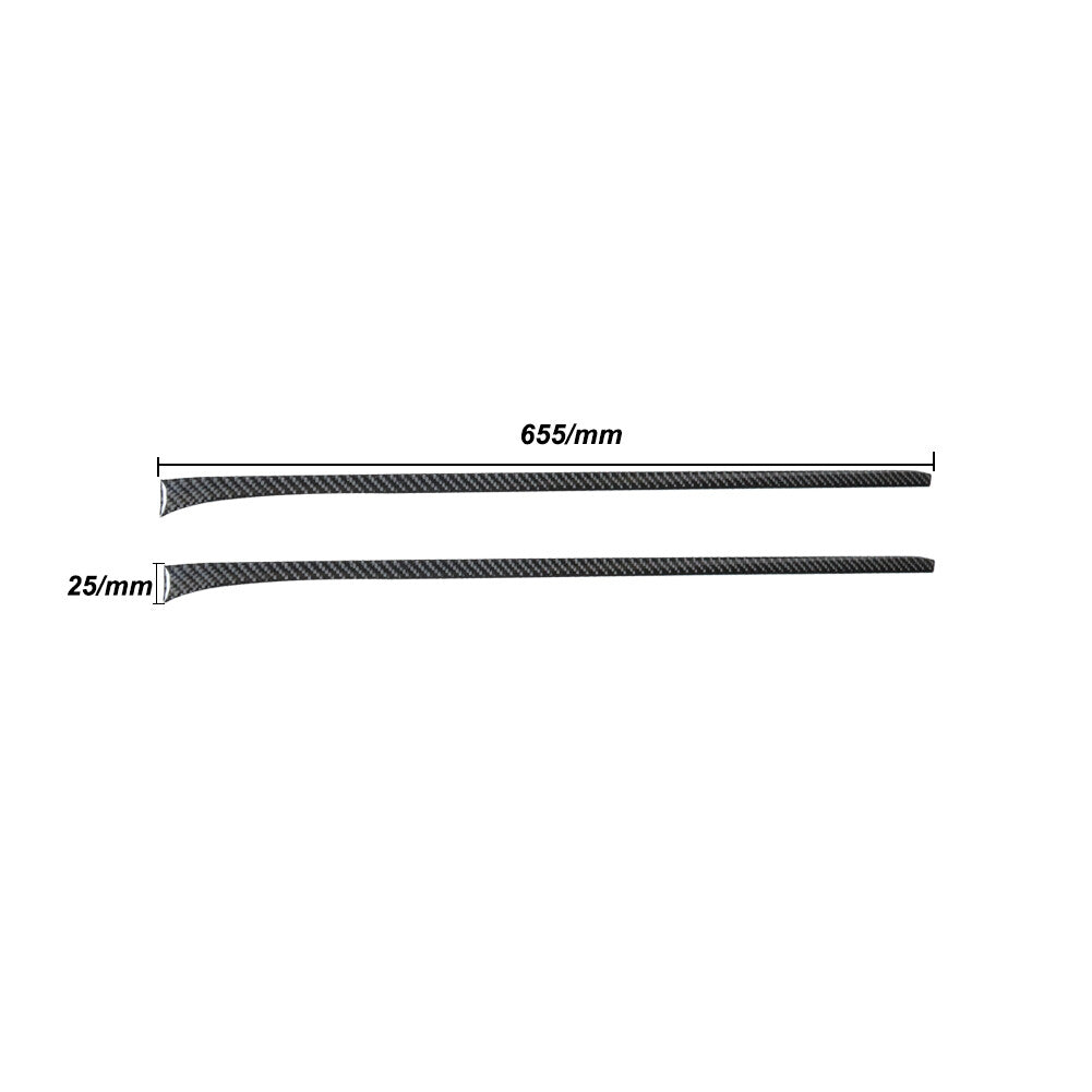 Carbon Fiber Front Door Decorative Strip Trim Cover for Subaru Forester 2005-08