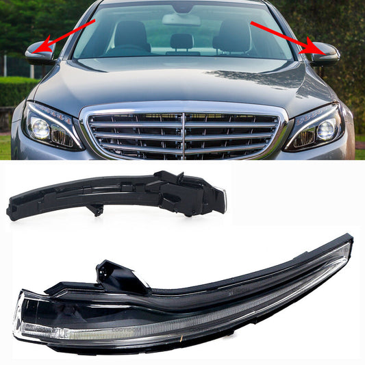 Pair Rear Mirror Turn Signal Indicator Lamp for Mercedes-Benz W205 W213 W222
