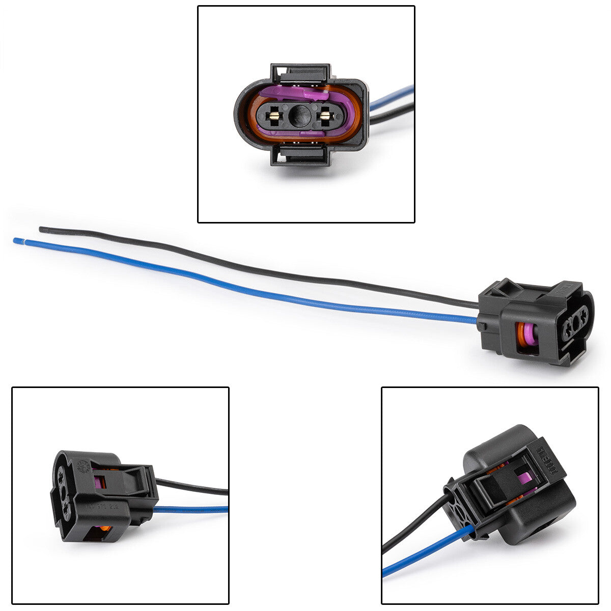 Coolant Tank Reservoir Sensor Connector Pigtail Fit 1J0973202 for VW for Golf for Audi US