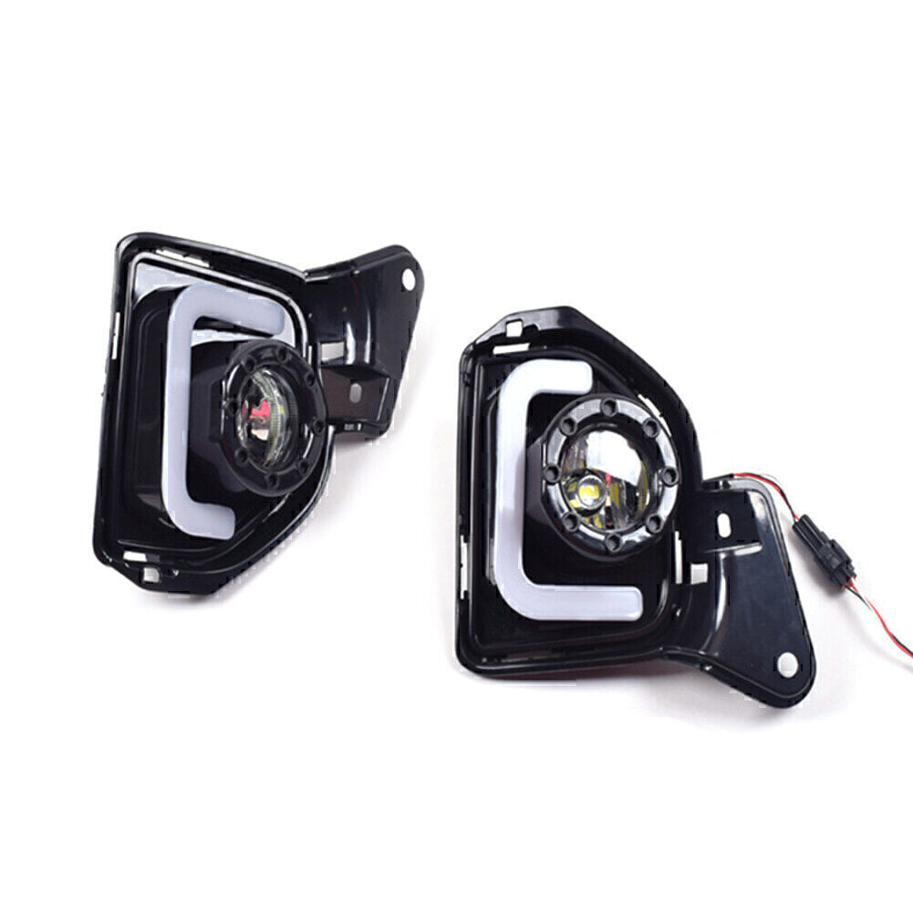 2X DRL LED Daytime Running Light Fog Turn Signal Lamp for Toyota Hiace 2014-2016