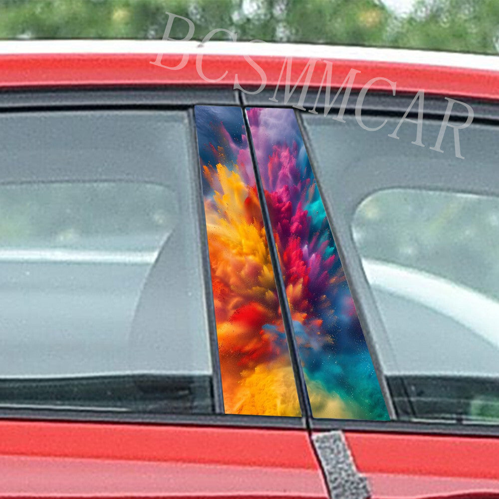 Car Stickers Vinyl Decals Anime Decoration for Automobile B-pillar Waterproof
