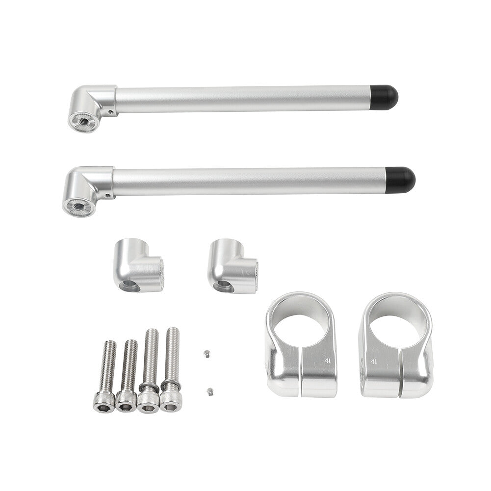 Universal 41MM Cafe Racer Bars 7/8 Motorcycle Clip-On Handlebar Fork Tube