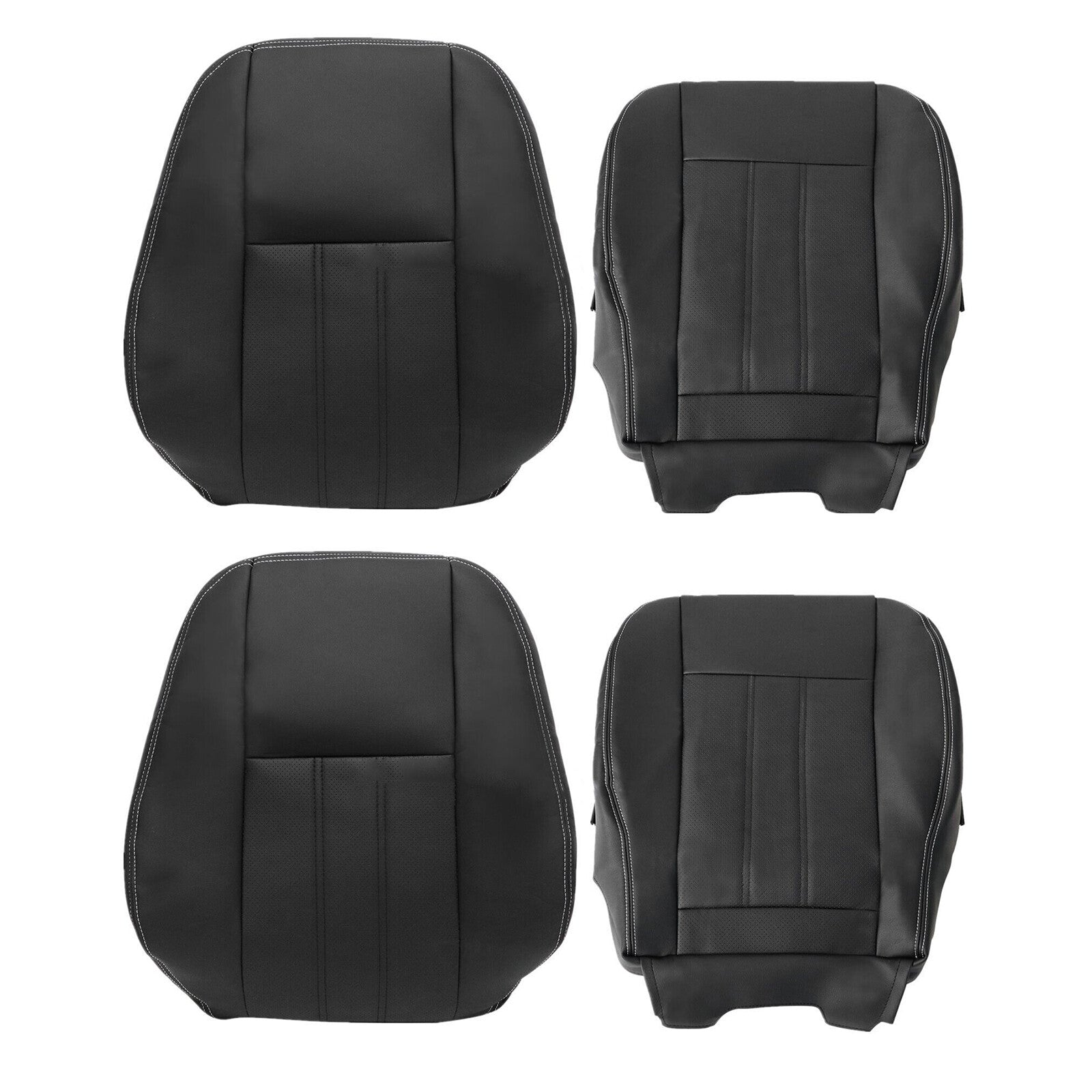 4x Driver Passenger Bottom  Top for Seat Cover 2011-16 for Chrysler Town Country