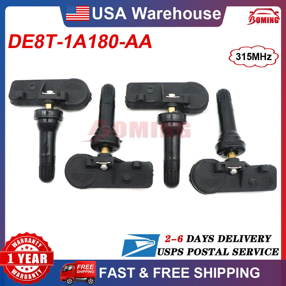 4PCS TIRE PRESSURE SENSOR TPMS for Ford F150 F250 F350 DE8T-1A180-AA 315MHz NEW