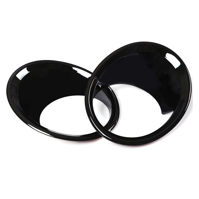2pcs black Car Front Fog Light Lamp Cover Trim for BMW X1 F48 2016-2019