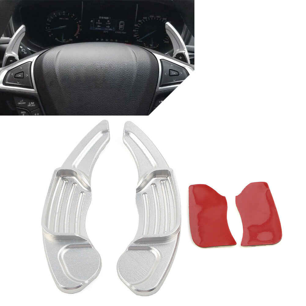 for Ford Fusion Silver Steering Wheel Shift Paddle Shifter Extension