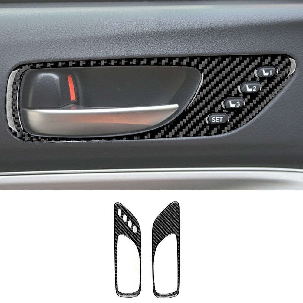 2X Carbon Fiber Inner Door Handle Cover Trim for Lexus RC300 350 200T 2015-2020